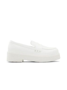 Aldo White Platform Penny Loafers
